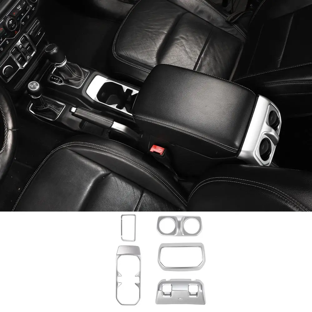 For 2018+ Jeep Wrangler JL, JLU & Gladiator JT 6PCS Gear Shift, Cup Holder & Rear Air Vent Accent Trim Kit - Image 17