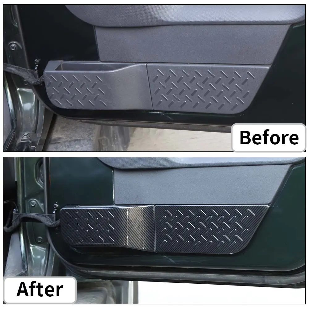 For 2007-2010 Jeep Wrangler JK 6pcs Interior Door Decor Panel Trim Cover - Image 2