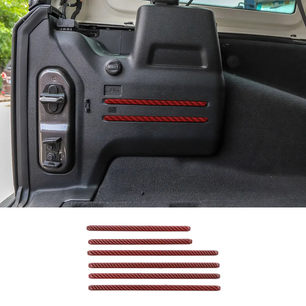 For 2018+ Jeep Wrangler JL 6PCS Rear Tail Trunk Cargo Strip Cover Trim - Image 17