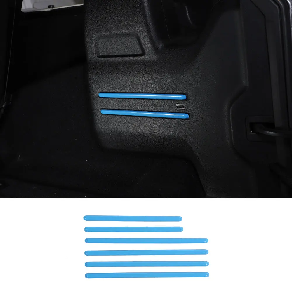 For 2018+ Jeep Wrangler JL 6PCS Rear Tail Trunk Cargo Strip Cover Trim - Image 18