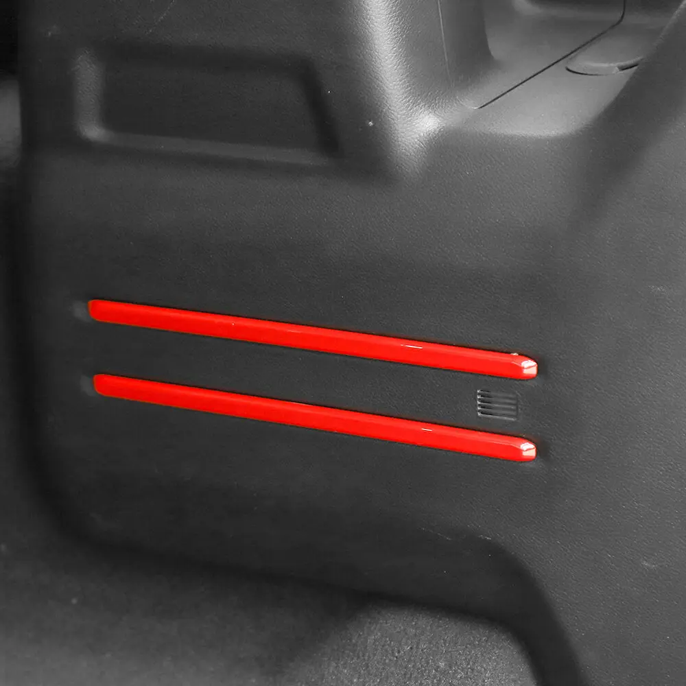 For 2018+ Jeep Wrangler JL 6PCS Rear Tail Trunk Cargo Strip Cover Trim - Image 4