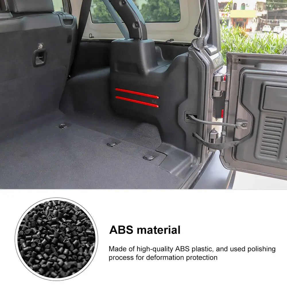 For 2018+ Jeep Wrangler JL 6PCS Rear Tail Trunk Cargo Strip Cover Trim - Image 6