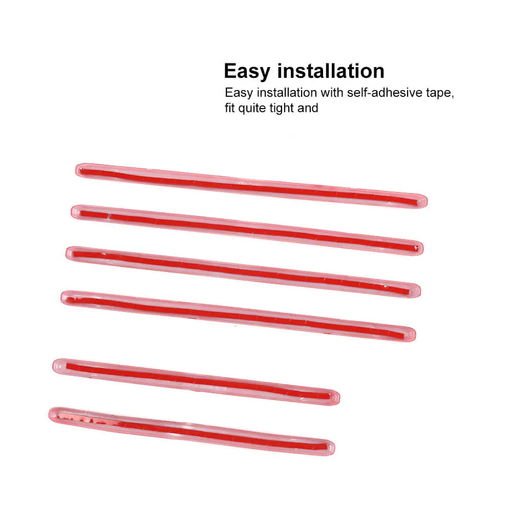 For 2018+ Jeep Wrangler JL 6PCS Rear Tail Trunk Cargo Strip Cover Trim - Image 8