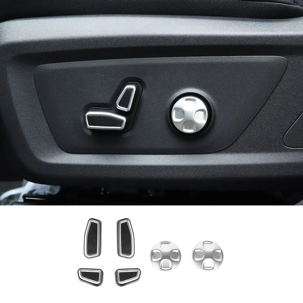 For Jeep 2011-2021 Grand Cherokee WK2 / 2014+ Cherokee 6 PCS Seat Adjustment Button Switch Cover Trim - Image 10