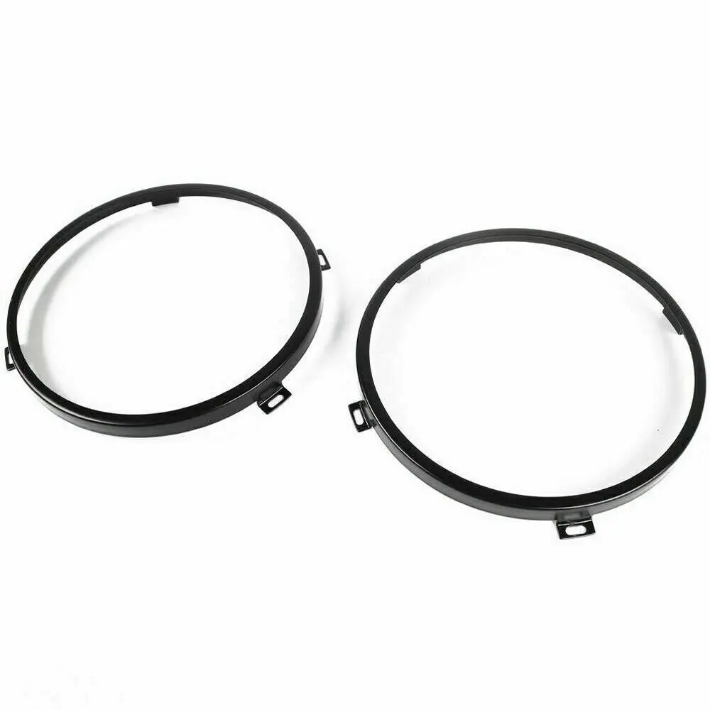 For 2007-2018 Jeep Wrangler JK 7'' Headlight Mounting Bracket Ring Trim Bezel - Image 8