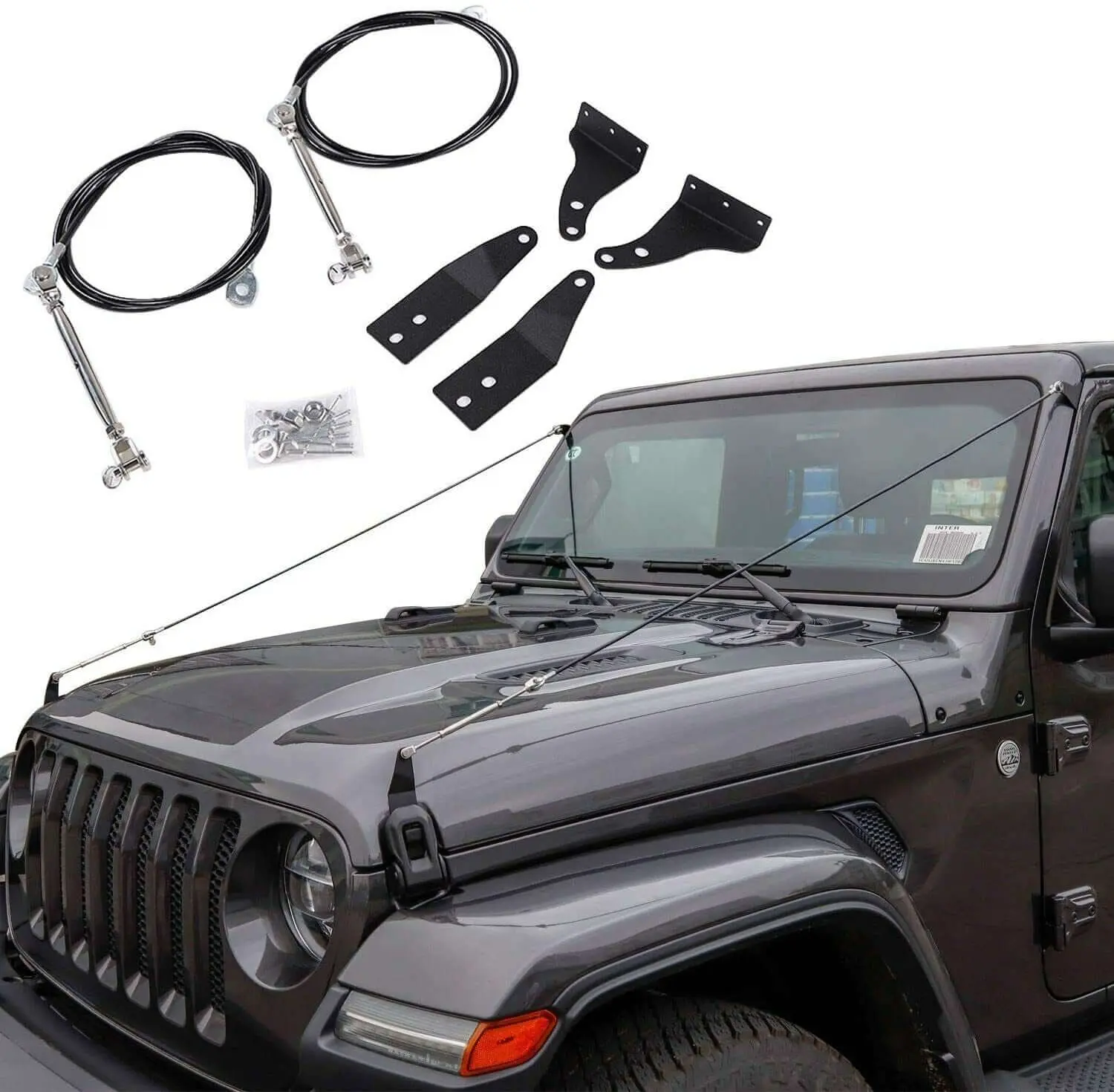 For 2018+ Jeep Wrangler JL JLU & Gladiator JT Adjustable Limb Riser Kit Black - Image 6