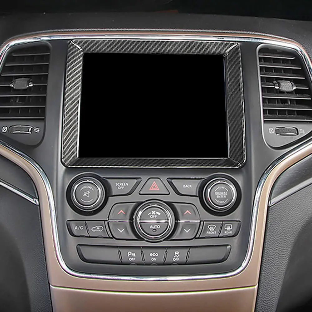 For 2014-2018 Jeep Grand Cherokee WK2 8.4inch Front Center Console GPS Decoration Frame Trim - Image 3