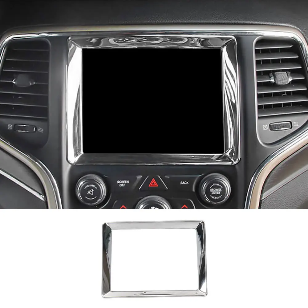 For 2014-2018 Jeep Grand Cherokee WK2 8.4inch Front Center Console GPS Decoration Frame Trim - Image 8