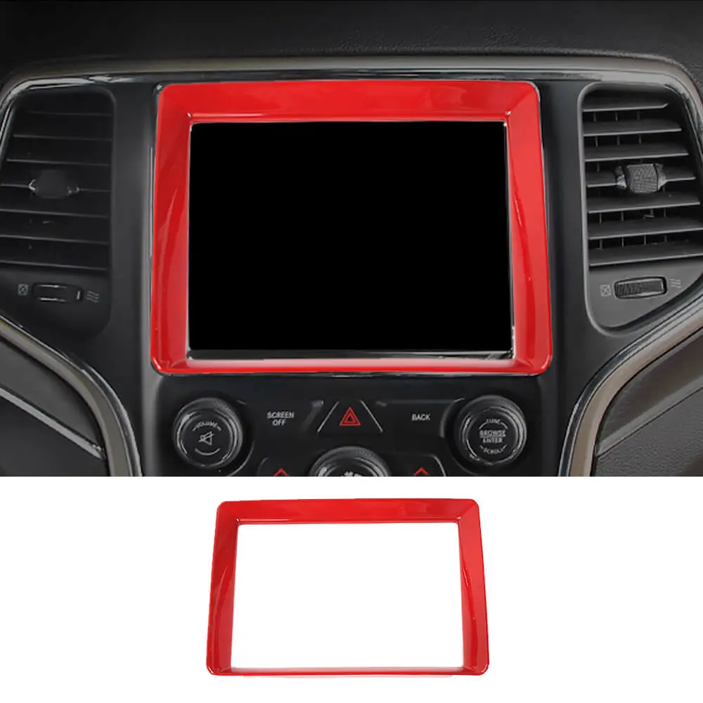 For 2014-2018 Jeep Grand Cherokee WK2 8.4inch Front Center Console GPS Decoration Frame Trim - Image 9