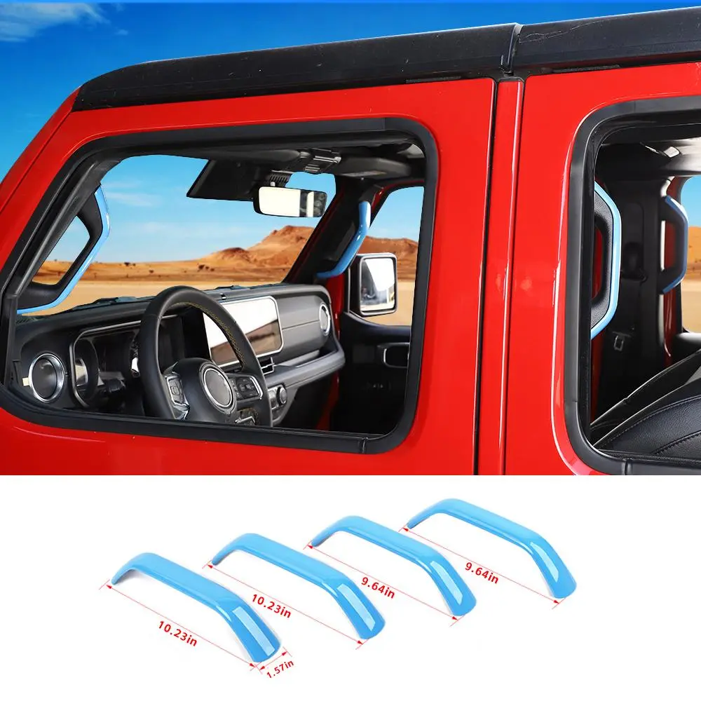 For 2024+ Jeep Wrangler JL/Gladiator JT A&B Pillar Grab Handles Cover Trim