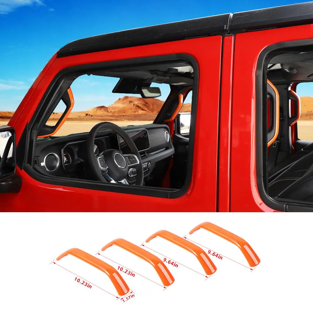 For 2024+ Jeep Wrangler JL/Gladiator JT A&B Pillar Grab Handles Cover Trim - Image 11