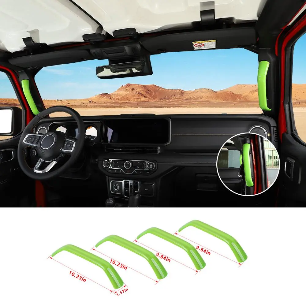 For 2024+ Jeep Wrangler JL/Gladiator JT A&B Pillar Grab Handles Cover Trim - Image 13