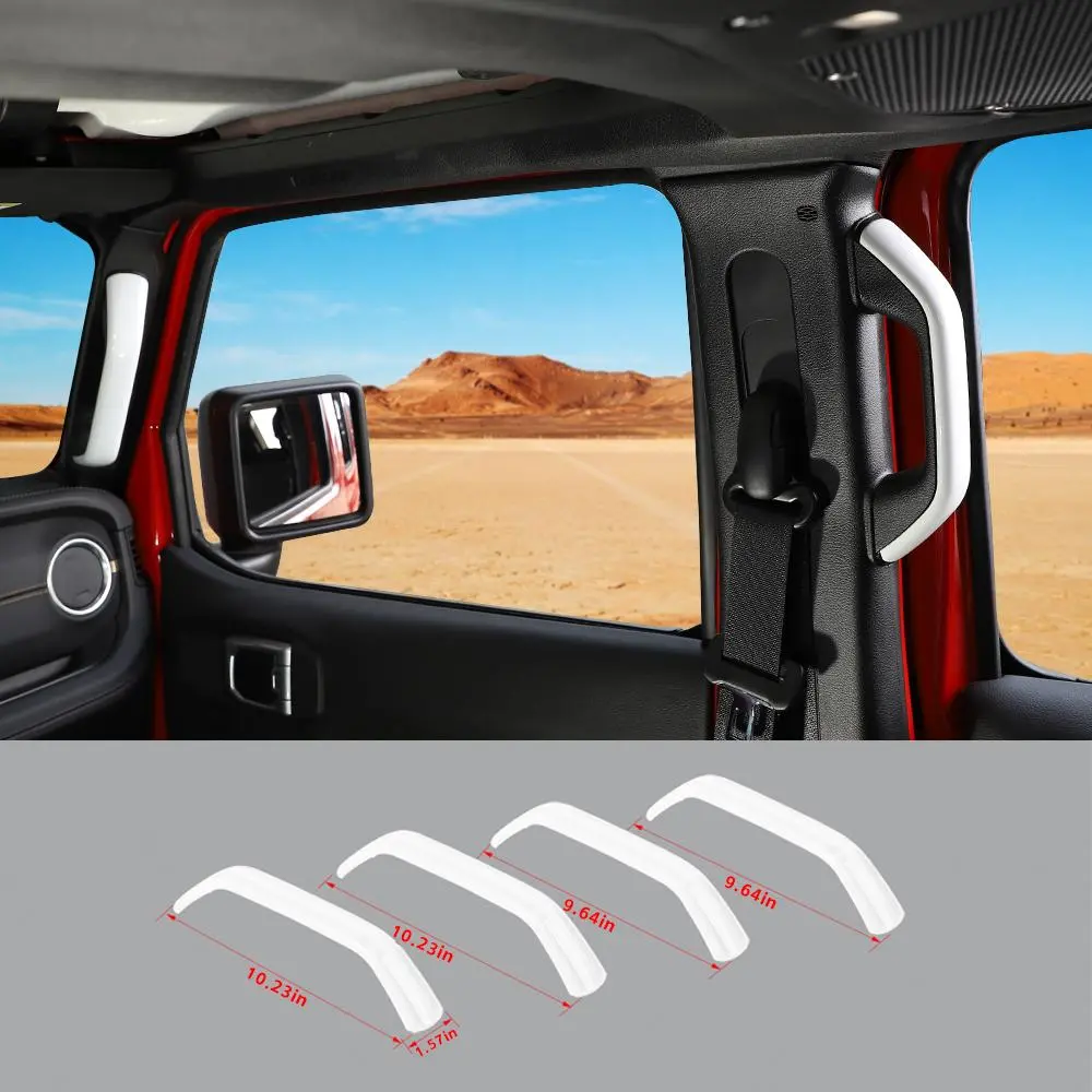 For 2024+ Jeep Wrangler JL/Gladiator JT A&B Pillar Grab Handles Cover Trim - Image 14