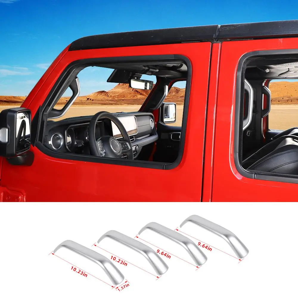 For 2024+ Jeep Wrangler JL/Gladiator JT A&B Pillar Grab Handles Cover Trim - Image 16