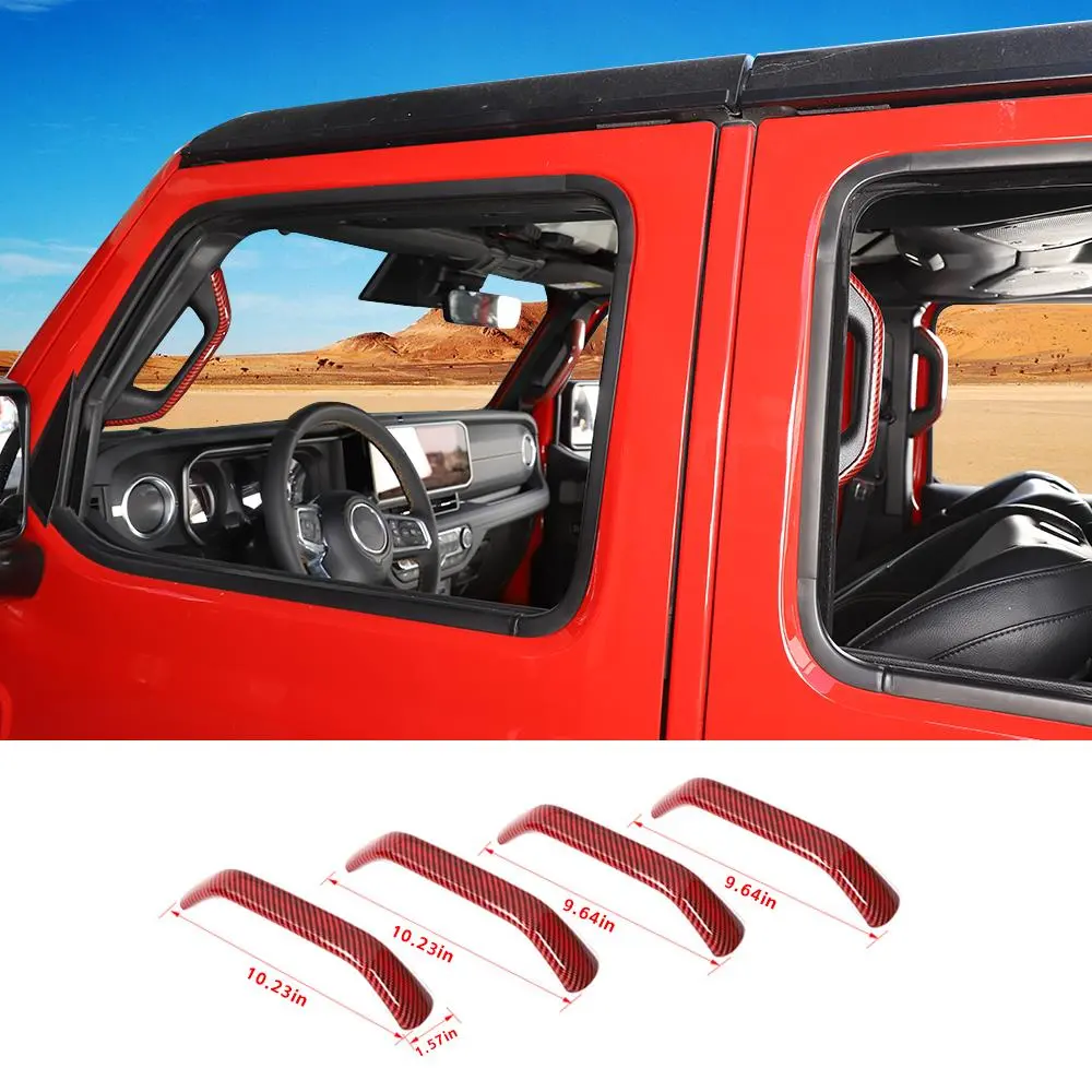 For 2024+ Jeep Wrangler JL/Gladiator JT A&B Pillar Grab Handles Cover Trim - Image 17