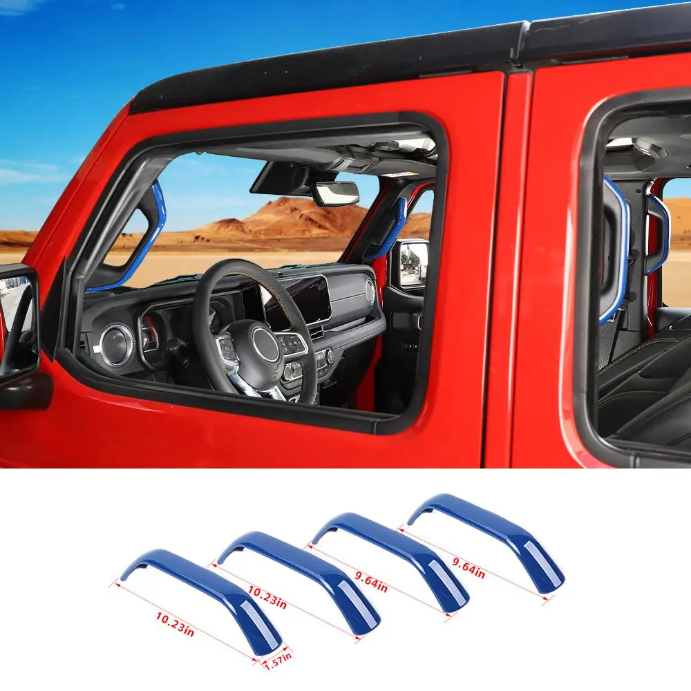 For 2024+ Jeep Wrangler JL/Gladiator JT A&B Pillar Grab Handles Cover Trim - Image 9