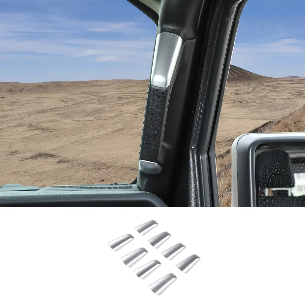 For 2018-2023 Jeep Wrangler JLU & Gladiator JT 4-Door A&B Pillar Grab Handles Accent Trim Cover - Image 14
