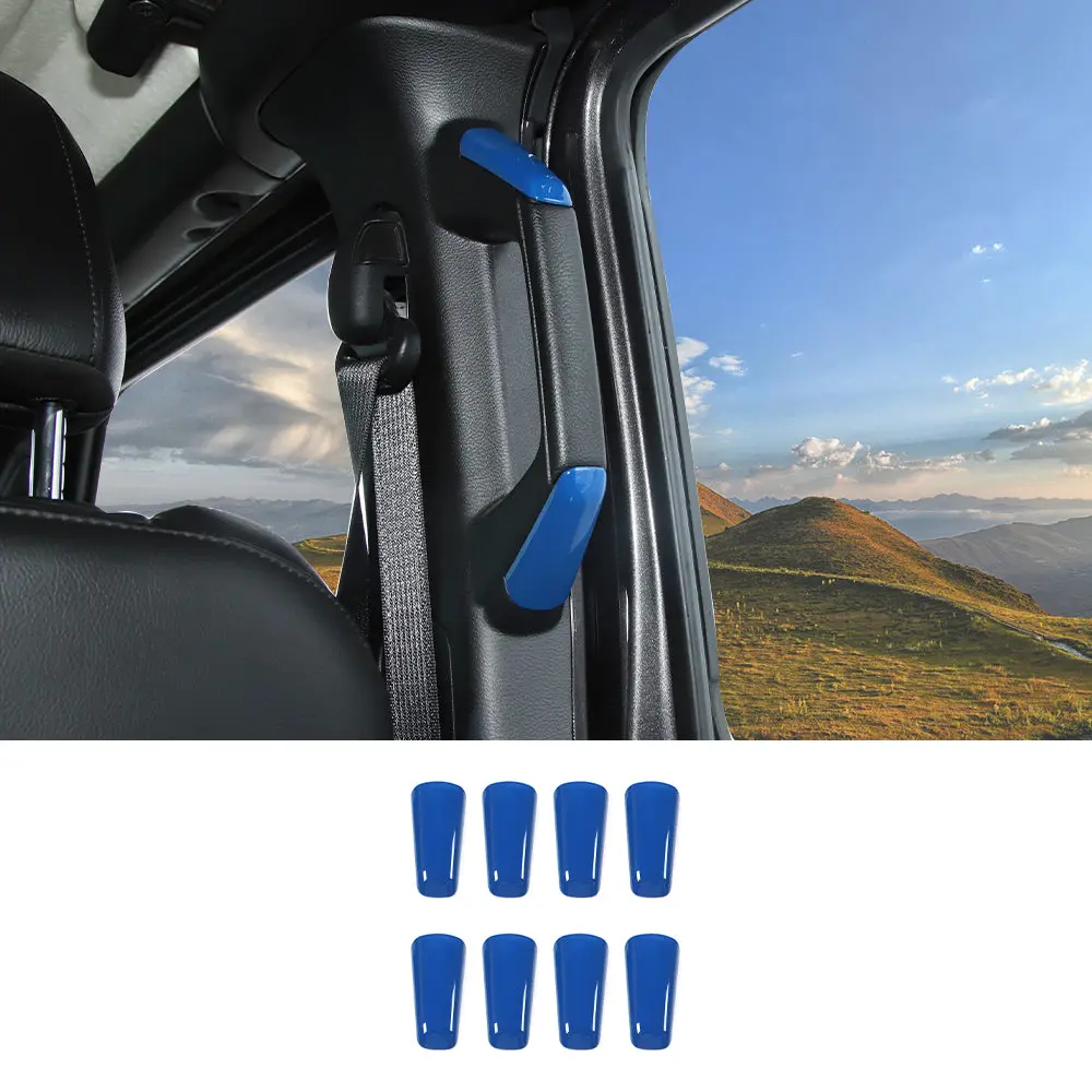For 2018-2023 Jeep Wrangler JLU & Gladiator JT 4-Door A&B Pillar Grab Handles Accent Trim Cover - Image 17