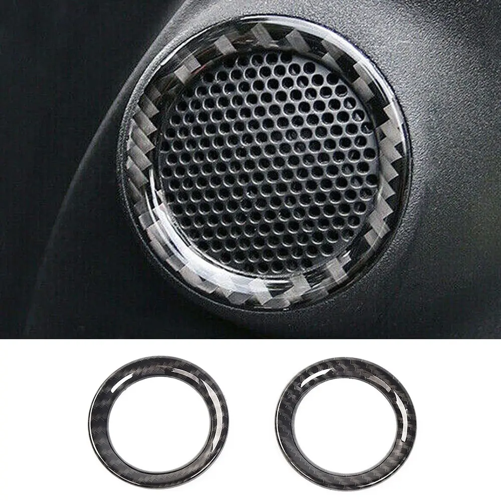 For 2011-2021 Jeep Grand Cherokee WK2 A-Pillar Door Audio Speaker Ring Trim, Loudspeaker Decorations Circle Trims