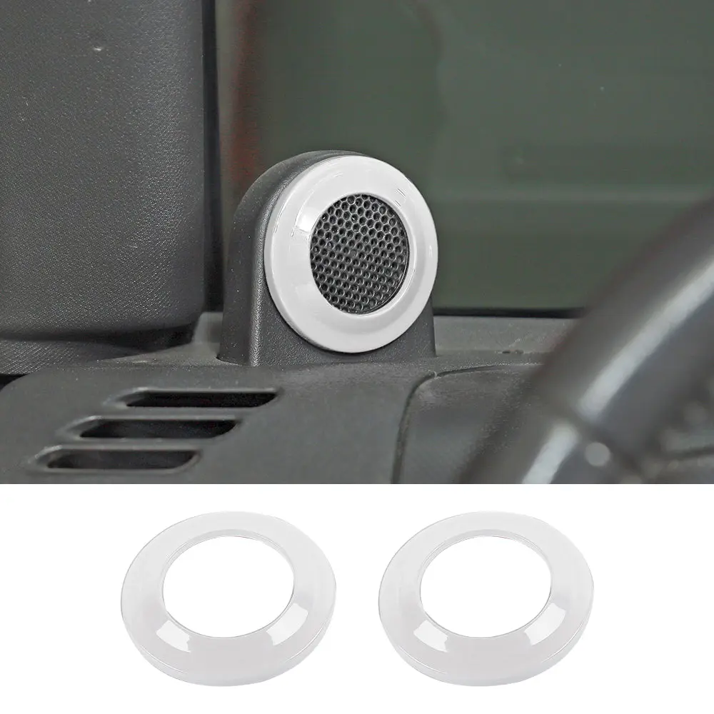 For 2007-2014 Jeep Wrangler JK JKU A-Pillar Speaker Ring Cover Trim - Image 12