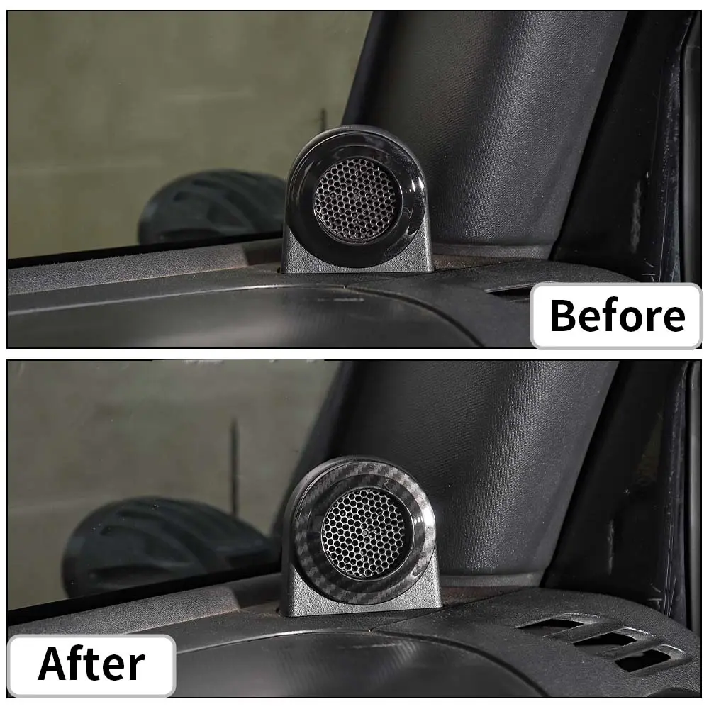For 2007-2014 Jeep Wrangler JK JKU A-Pillar Speaker Ring Cover Trim - Image 2
