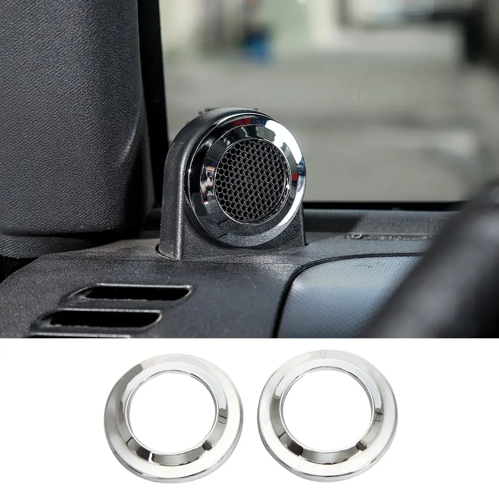 For 2007-2014 Jeep Wrangler JK JKU A-Pillar Speaker Ring Cover Trim - Image 8
