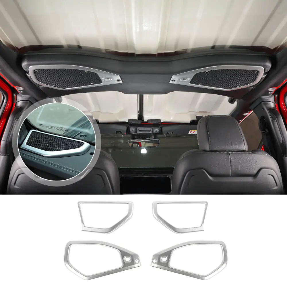 For 2024+ Jeep Wrangler JL & Gladiator JT A-Pillar & Top Roof mount Speaker Decor Ring Trim - Image 13