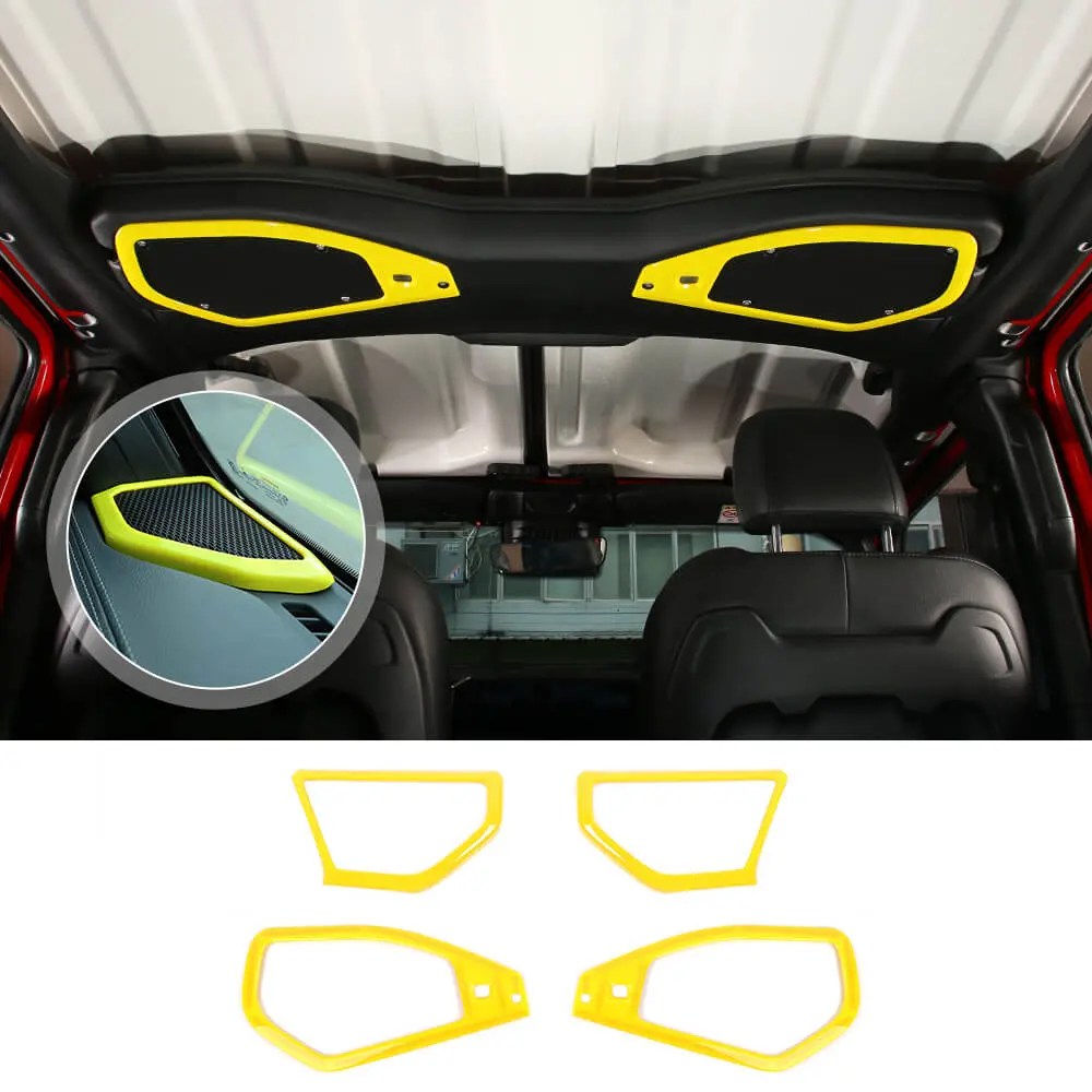For 2024+ Jeep Wrangler JL & Gladiator JT A-Pillar & Top Roof mount Speaker Decor Ring Trim - Image 15