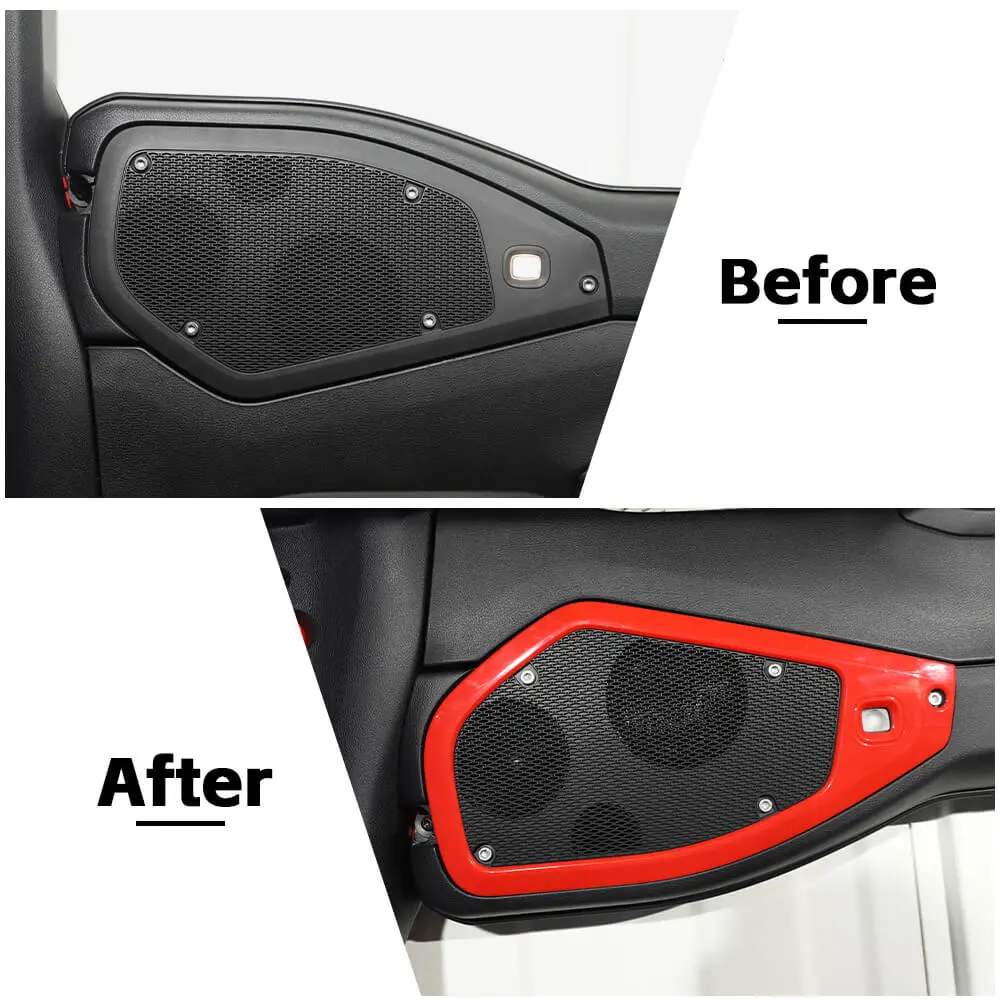 For 2024+ Jeep Wrangler JL & Gladiator JT A-Pillar & Top Roof mount Speaker Decor Ring Trim - Image 2