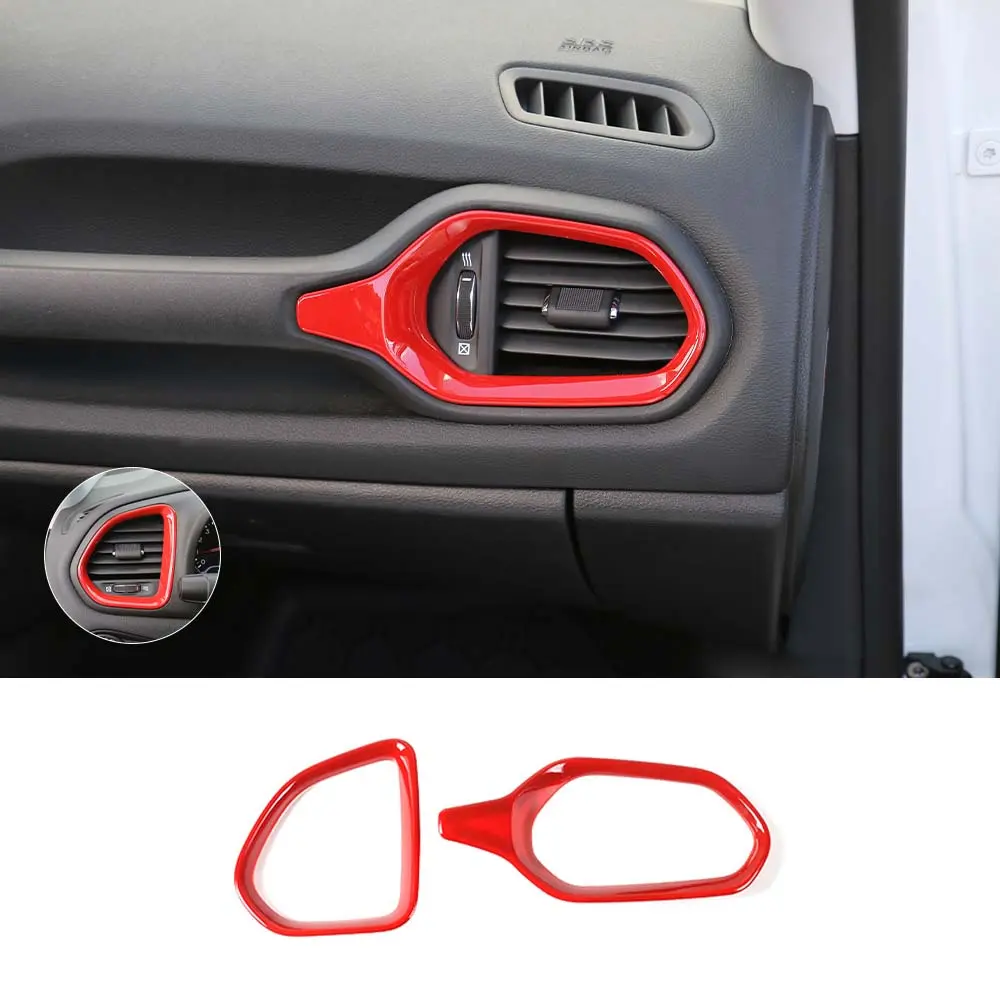 For 2015+ Jeep Renegade Dashboard Left & Right Air Conditioning Vent Cover Ring Trim Cover - Image 11