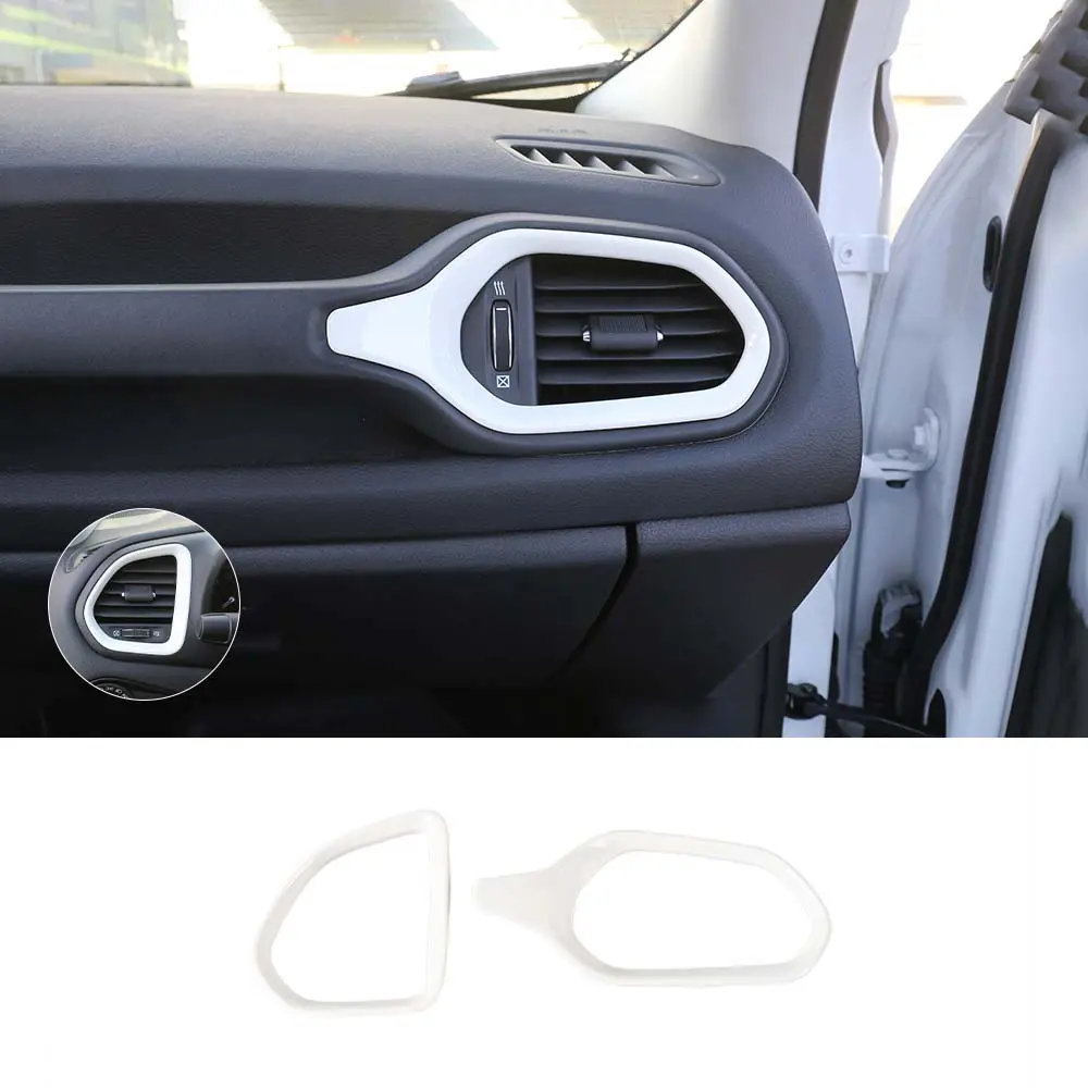 For 2015+ Jeep Renegade Dashboard Left & Right Air Conditioning Vent Cover Ring Trim Cover - Image 14