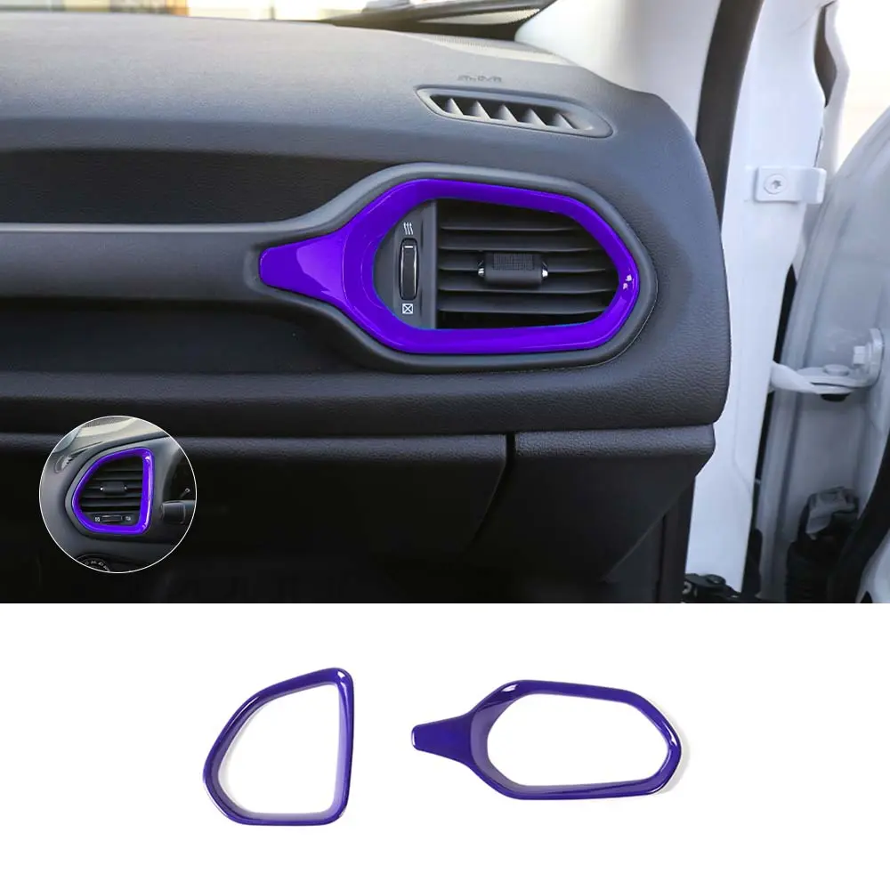 For 2015+ Jeep Renegade Dashboard Left & Right Air Conditioning Vent Cover Ring Trim Cover - Image 15