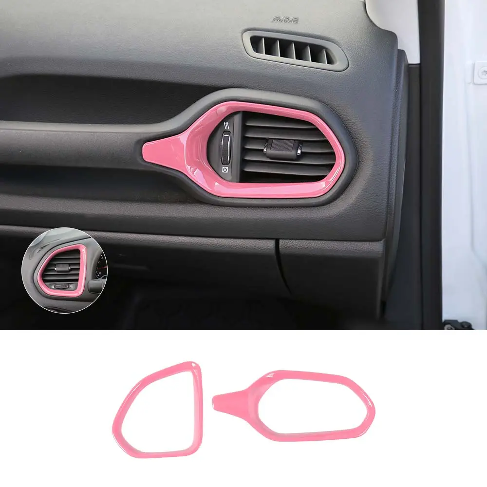 For 2015+ Jeep Renegade Dashboard Left & Right Air Conditioning Vent Cover Ring Trim Cover - Image 16