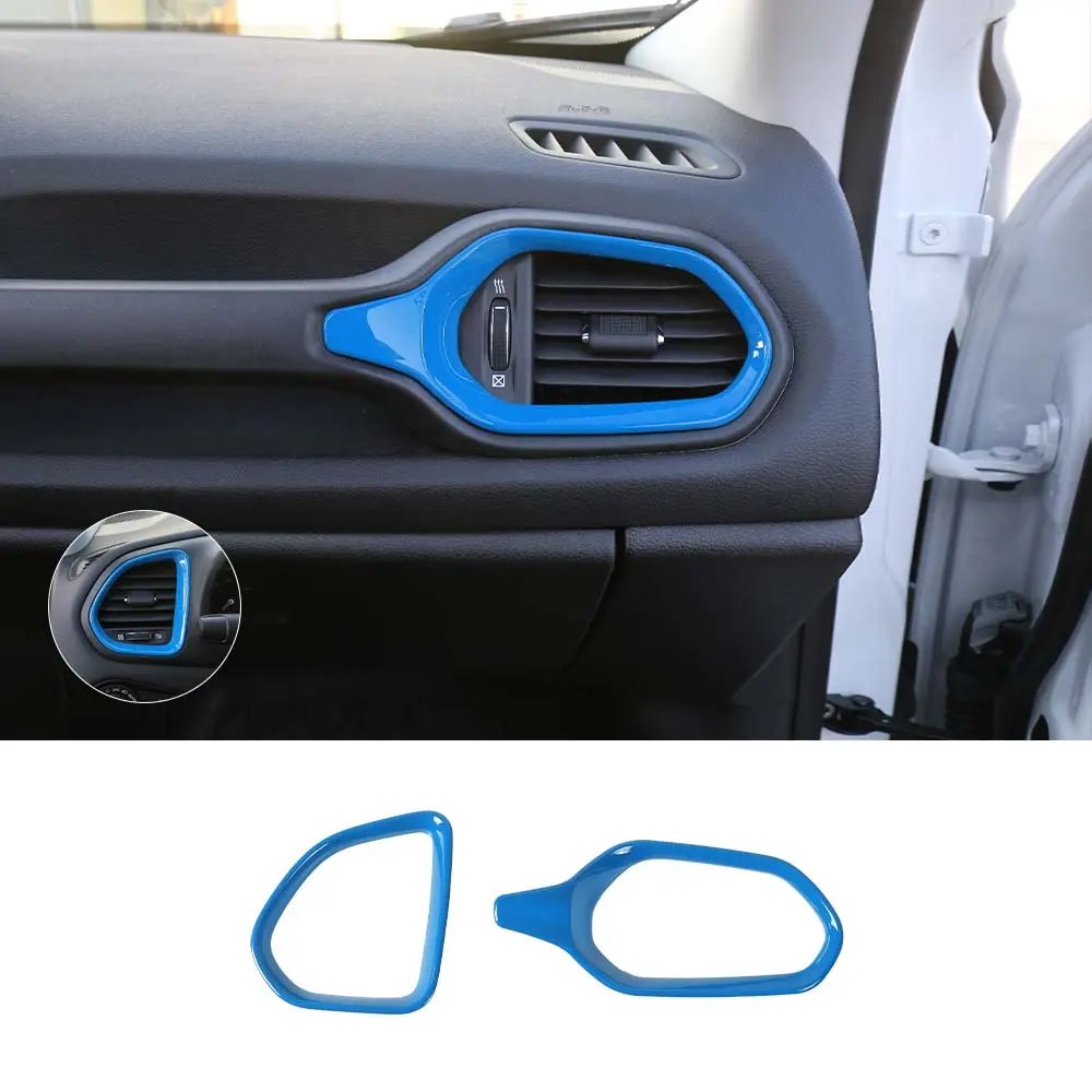 For 2015+ Jeep Renegade Dashboard Left & Right Air Conditioning Vent Cover Ring Trim Cover - Image 17