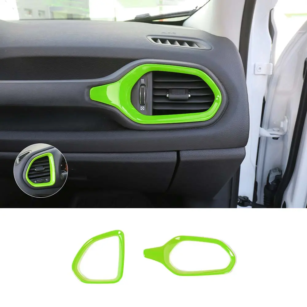 For 2015+ Jeep Renegade Dashboard Left & Right Air Conditioning Vent Cover Ring Trim Cover - Image 18
