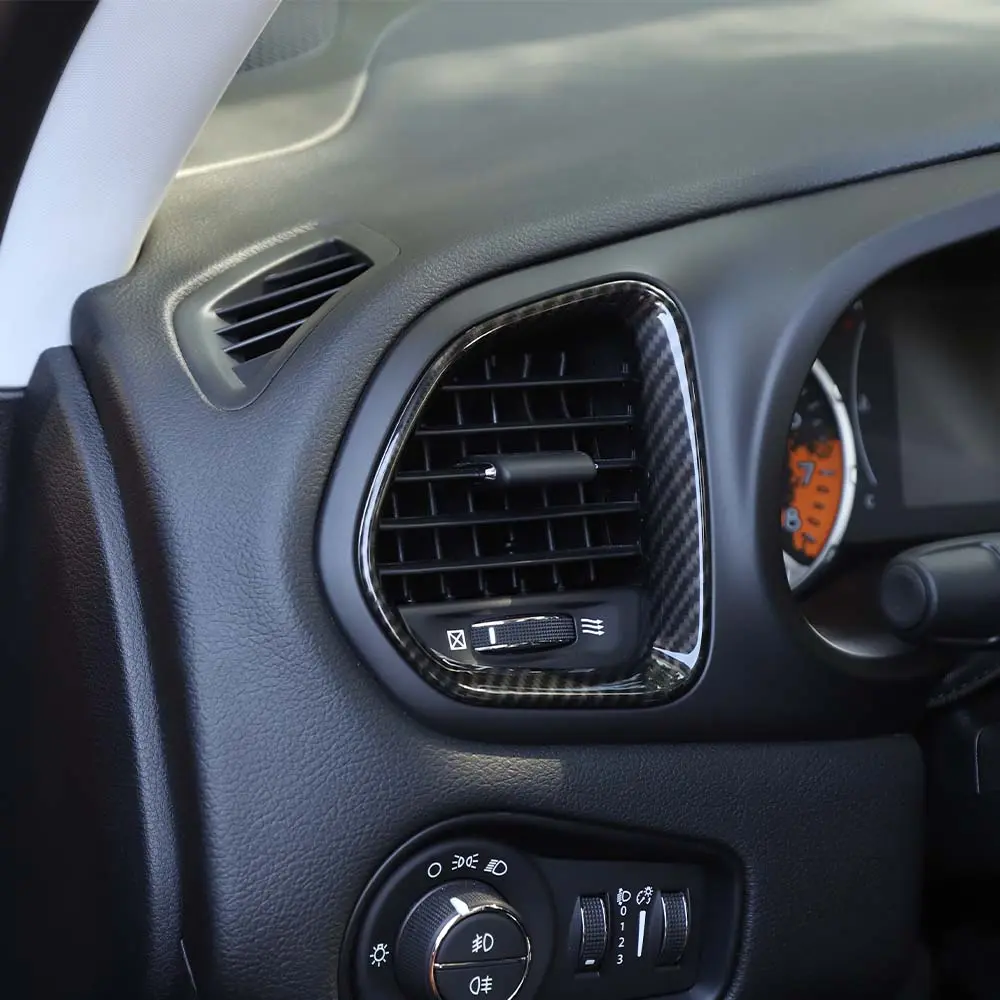 For 2015+ Jeep Renegade Dashboard Left & Right Air Conditioning Vent Cover Ring Trim Cover - Image 3