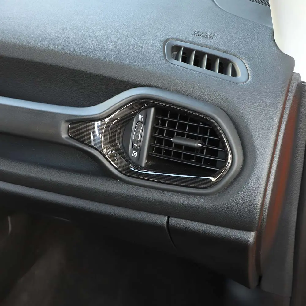 For 2015+ Jeep Renegade Dashboard Left & Right Air Conditioning Vent Cover Ring Trim Cover - Image 5