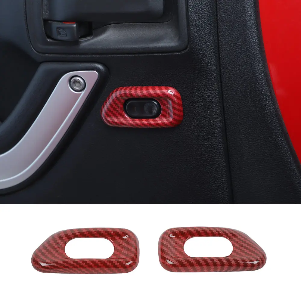 For 2011-2018 Jeep Wrangler JK Door Handle Lock Switch Button Cover Decoration Frame Trim - Image 11