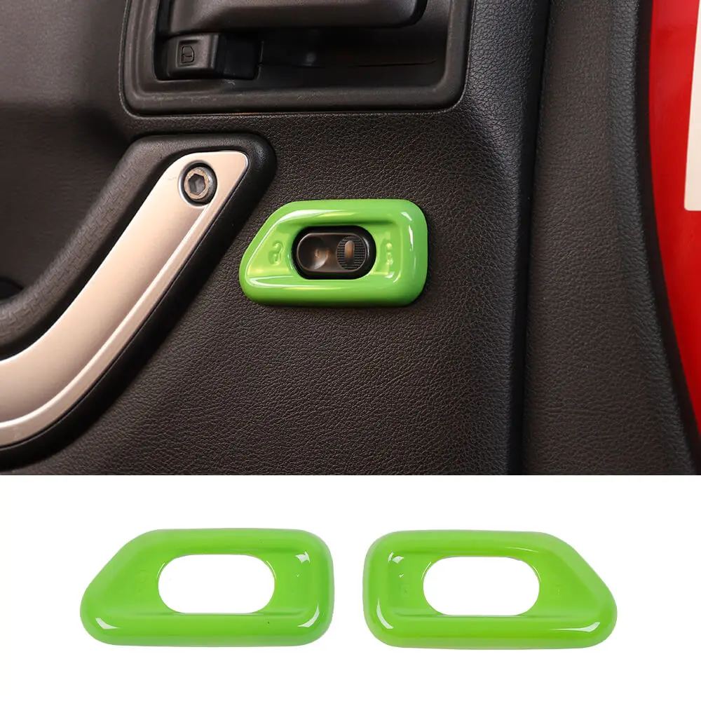 For 2011-2018 Jeep Wrangler JK Door Handle Lock Switch Button Cover Decoration Frame Trim - Image 12