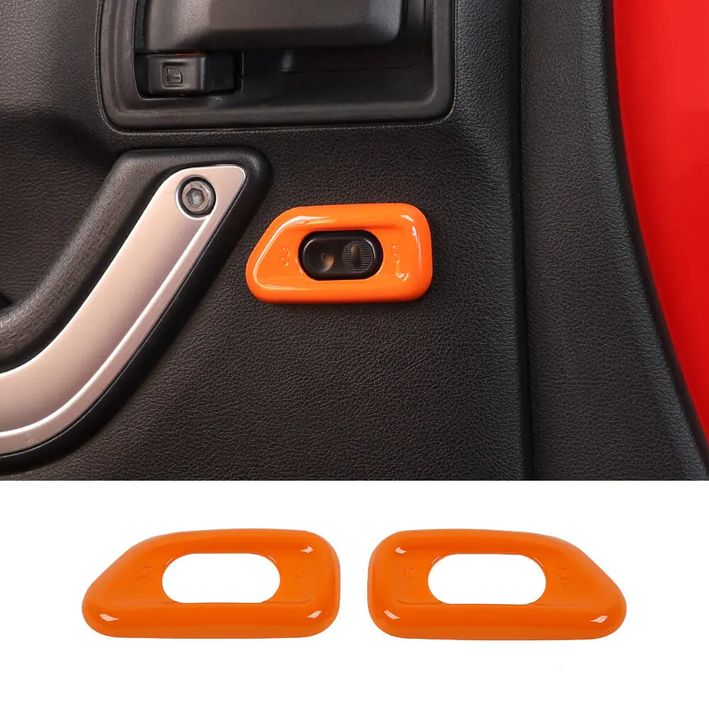 For 2011-2018 Jeep Wrangler JK Door Handle Lock Switch Button Cover Decoration Frame Trim - Image 14