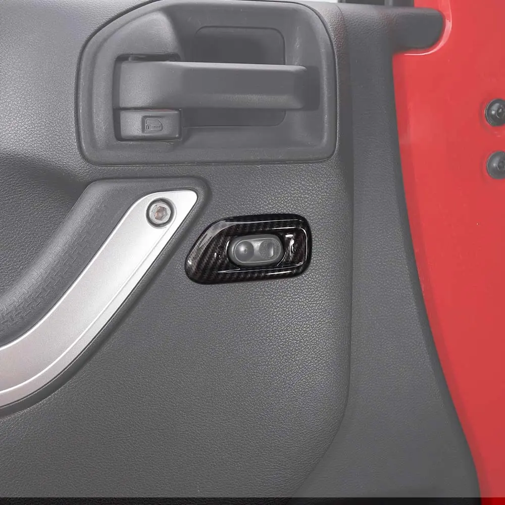 For 2011-2018 Jeep Wrangler JK Door Handle Lock Switch Button Cover Decoration Frame Trim - Image 3