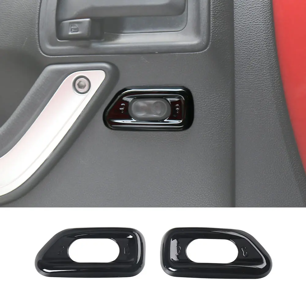 For 2011-2018 Jeep Wrangler JK Door Handle Lock Switch Button Cover Decoration Frame Trim - Image 8