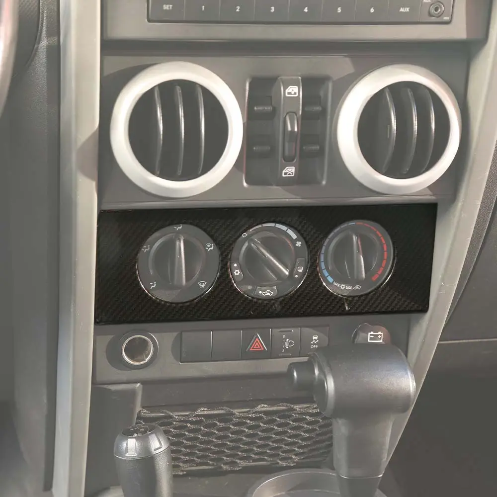 For 2007-2010 Jeep Wrangler JK Air Conditioning Switch Knob Panel Trim Frame Dash Board Cover - Image 3