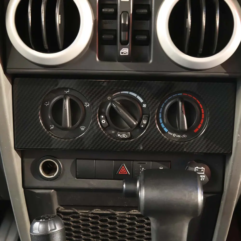 For 2007-2010 Jeep Wrangler JK Air Conditioning Switch Knob Panel Trim Frame Dash Board Cover - Image 4
