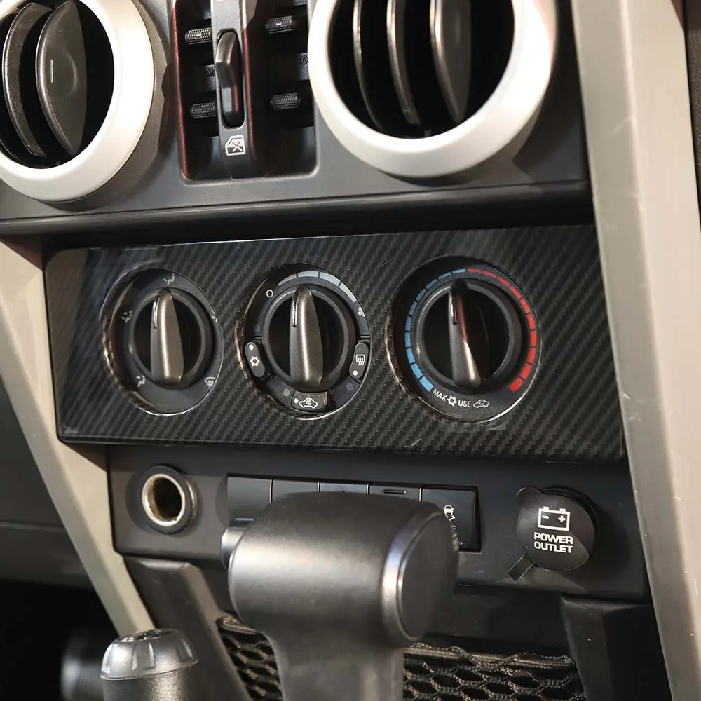 For 2007-2010 Jeep Wrangler JK Air Conditioning Switch Knob Panel Trim Frame Dash Board Cover - Image 5