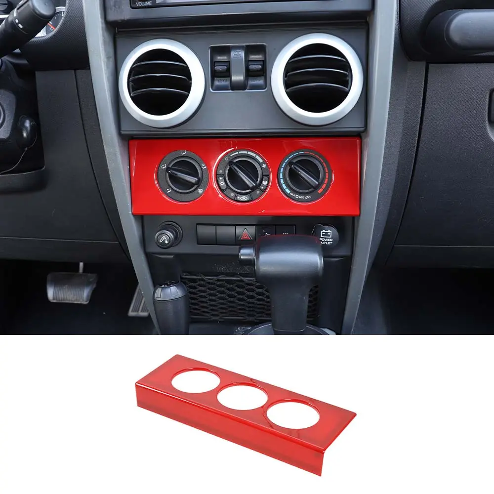 For 2007-2010 Jeep Wrangler JK Air Conditioning Switch Knob Panel Trim Frame Dash Board Cover - Image 9