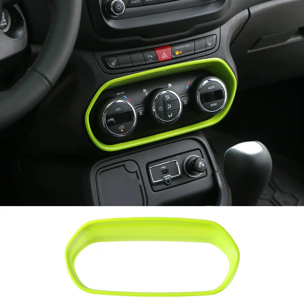 For 2015-2017 Jeep Renegade Air Conditioner Adjust Switch Decor Frame Cover Trim - Image 10
