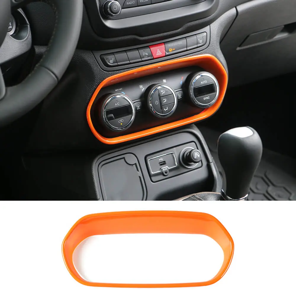 For 2015-2017 Jeep Renegade Air Conditioner Adjust Switch Decor Frame Cover Trim - Image 11