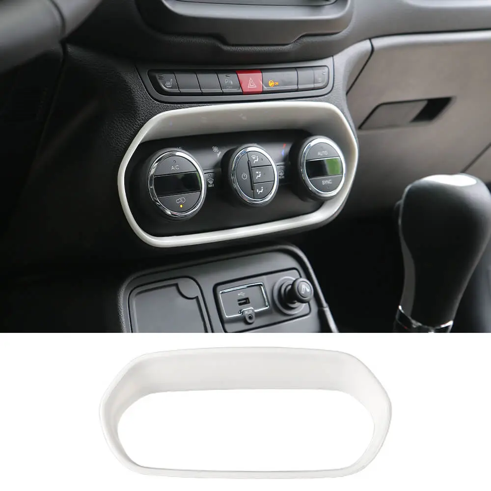 For 2015-2017 Jeep Renegade Air Conditioner Adjust Switch Decor Frame Cover Trim - Image 12