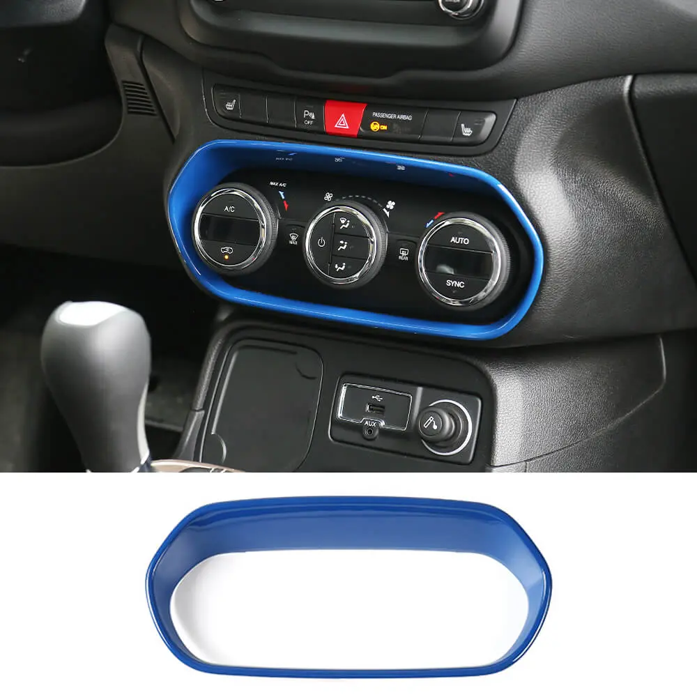 For 2015-2017 Jeep Renegade Air Conditioner Adjust Switch Decor Frame Cover Trim - Image 13